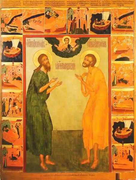 Преподобные Иоанн и Лонгин Яренгские, или Соловецкие